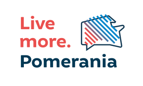 Logo Live More. Pomerania